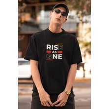 Erkek Özel Baskılı Modern Fit %100 Pamuk Bisiklet Yaka T-Shirt Mariposa Secret