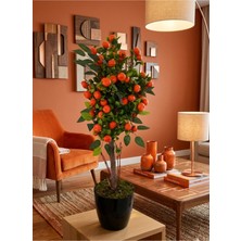 Cennet Home Dekoratif Mandalina Ağacı 90 cm Doğal Görünümlü Yapay Ağaç