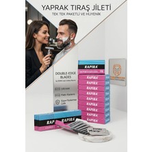Transformacion Rapira 100 Adet Paslanmaz Çelik Yaprak Jilet - Profesyonel Berber & Klasik Tıraş Usturası 722224