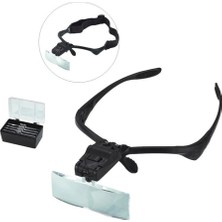 sbodurhome Işıklı Gözlük Büyüteç - 5 Farklı Lens 9892B