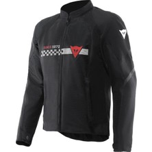 Dainese Herosphere Air Tex Mont Siyah Beyaz Çizgili Kırmızı