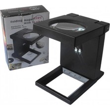 sbodurhome Katlanır Plastık LED Işıklı Test Cıhazı Büyüteç 2.5X90MM
