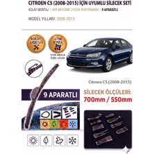AutoBase Citroen C5 Ön Cam Silecek Takımı 2008-2015