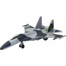 Kyops Çek Bırak Metal Uçak Sesli Işıklı 22 cm - Gri (Lisinya)