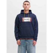 Jack & Jones Hayato Erkek Lacivert Hoodie