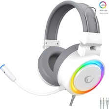 SN-R10 Alquıst Beyaz 3,5mm Rgb Gaming Oyuncu Mikrofonlu Kulaklık