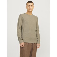 Jack & Jones Rundhals ile Strickpullover Rundhals ile Einfarbig Strickpullover