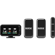 Kablosuz Micro - Kompakt Kablosuz Mikrofon Kamera Kiti, Kamera Vericili Iki Mikrofon, Akıllı Telefon Alıcısı ve Içerik Oluşturma Için Şarj Kılıfı - Usb-C, Siyah