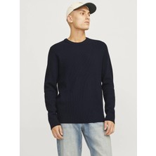 Jack & Jones Rundhals ile Strickpullover Rundhals ile Einfarbig Strickpullover