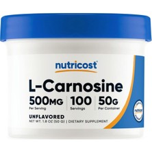 Nutricost (Özelsporcugıdaların'dan !!) L-Carnosine Powder 50 Grams (100 Servings).