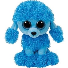 Ty 36851 Mandy, Kaniş Köpeği Glitzeraugen, Glubschi, Beanie Boo Temizlik Malzemesi, Pelüş, Mavi, 15 cm