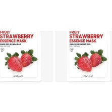 Çilekli Kağıt Maske Lebelage Fruit Strawberry Mask (2 Paketi)