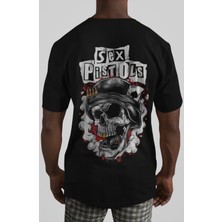 Sevbano Sex Pistols Rock Metal Müzik Grubu Sırt Baskılı Unisex Oversize Tişört