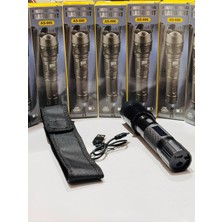 Saygara AS-666 Multifunctional El Feneri Paslanmaz Çelik Malzeme ile 8 Saat Aydınlatma Süresi