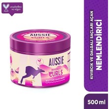 Aussie Bouncy Curls Kıvırcık ve Dalgalı Saçları Açan ve Nemlendiren Saç Maskesi 500ML