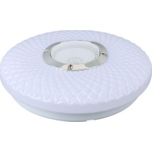 Alan Aydınlatma Beyaz 30*6 cm 24 Watt Bluetooth Hoparlörlü Tavan Aydınlatma (AL-BL302) Tornavida Hediyeli
