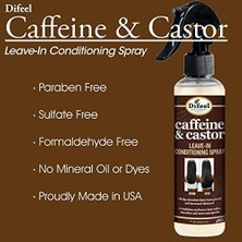 Difeel Caffeine & Castor Durulanmayan Saç Bakım Spreyi 177ML