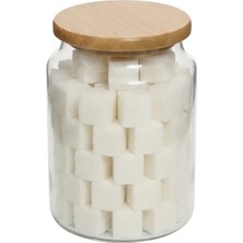 Öz Home Vakumlu Bambu Kapaklı Cam Kavanoz 900 ml