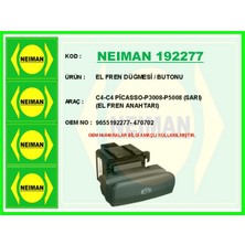 Bescher Gldisptm El Fren Düğmesi / Butonu C4-C4 PİCASSO-P3008-P5008 Sari El Fren Anahtari