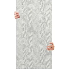 Die Grup Tink 3D Kendinden Yapışkanlı Duvar Kağıdı Yeni Nesil Akustik Keçe Panel Desenli 52X98 cm (Beyaz, 2 Adet 1 M²)