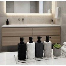 Tiran Akrilik Lüks Silindir Sıvı Sabunluk, Kırılmaz Cam Görünümlü, Mutfak ve Banyo Için Dekoratif Sabun Dağıtıcı, Asorti Renk Seçenekli