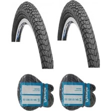 Die Grup Bike Sky Chaoyang 20 Jant 20X1.75 Bisiklet Dış Lastiği Yol Tipi H-537 x 2 Adet + Panda Iç Lastik Seti