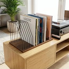 Die Grup Ahşap Tabanlı Metal Telli 50X32X26 cm Masaüstü Plak Düzenleyici