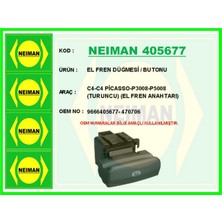 Bescher Gldisptm El Fren Düğmesi / Butonu C4-C4 PİCASSO-P3008-P5008 Turuncu El Fren Anahtari