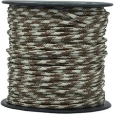 Die Grup Krem Taba Desenli 2 mm Paracord Ip, 30 Metre Uzunluk