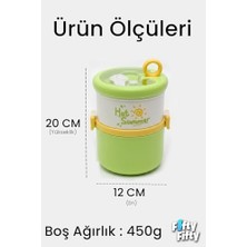 1280 ml 2 Kat Sızdırmaz 304 Paslanmaz Çelik Bento Lunch Box Yeni Nesil Sefer Tası -FFLBOX12167