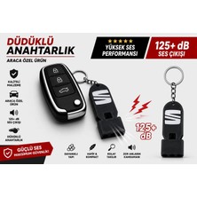 YSN Sounds Düdüklü Seat Anahtarlık , Seat Logolu Islık Çalan Araç Anahtarlık - Hediyelik Seat Araba Anahtarlığı
