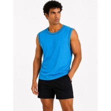 Sivon Wear Erkek Kontrast Biyeli Kolsuz Atlet Bisiklet Yaka Yazlık Basic Atlet