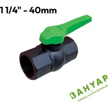 Bahyap Pvc Plastik Küresel Vana 40MM (1 1/4)