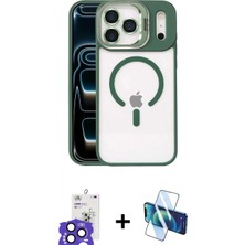 Marsilyan™- iPhone 17 Pro Max Kılıf Yadigar Asil Koleksiyonu - Siyah 3D Antistatik Cam Ekran Koruyucu + Bilvis Titan Kamera Lens - Lt