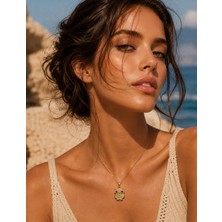 Solare Accessories Altın Kaplama Zirkon Taşlı Baykuş Figürlü Kolye