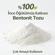 Kaya ve Demir Bentonit Tozu 500 gr – Katkısız Doğal - Çok Amaçlı Kullanım -Yüksek Emilimli