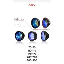 Blue Dijital Fiber Lazer Tarama Lensi F-Theta Tarama Lensi Alanı Galvo Sistemi Için Optik Lazer Markalama
