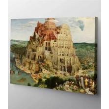 Die Grup 60 x 90 cm Pieter Bruegel Babil Kulesi Kanvas Tablo