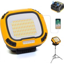 sbodurhome Powerbank Özellikli Tripod Bağlantılı Mıknatıslı 3500 Lümen USB Şarjlı Çalışma Feneri WS-582