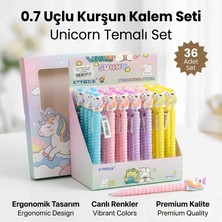 Wolawood Özel Set 36 Adet 0.7 Uçlu Kurşun Kalem Takımı 36’lı Figürlü, Kutulu, Renkli Toptan Kalem Okul Kırtasiye Hediyelik Koleksiyon Seti
