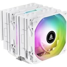 Segotep Fz6 Pro Beyaz 2X120MM Kule Tipi Işlemci Soğutucu (Lga 1700 ve Am5 Uyumlu)