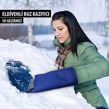 Eldivenli Araç Oto Buz Kazıyıcı Kırıcı Silikonlu Cam Kar Silici Temizleyici Buz Kırıcı Cam Temizleyici