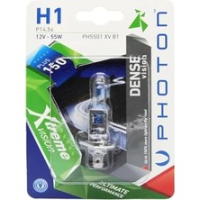 Photon Ampul H1 12V 55W Xtreme Vision +%150 Fazla Işık (Tekli Blister) Pht PH5501 Xv B1
