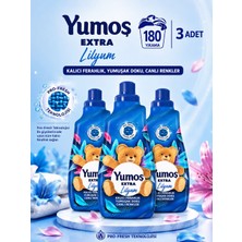 Yumoş Çamaşır Yumuşatıcı Exstra Konsantre Lilyum 1440 ml x 3 Adet 180 Yıkama