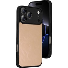 Nrzsnt Newface  Iphone 17 Pro Aras Deri Kapak - Pudra