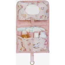 Baby Alt Açma Bakım Çantası – Pembe | Bebek Alt Değiştirme Organizeri, Taşınabilir Bakım Çantası, 24X40 cm