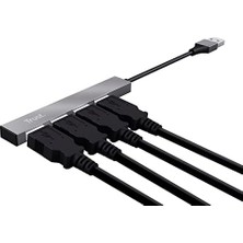 Halyx 4-Port Mini USB Hub – Kompakt Tasarım, USB 2.0, Tak ve Çalıştır, Pc ve Mac Uyumlu, Taşınabilir ve Dayanıklı