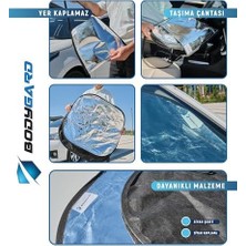 Araç Içi Ön Cam Güneşliği, Katlanabilir Otomobil Ön Cam Güneşliği Otomobil, Güneş Isı Koruması ve Araba Içi Soğutucu (Extralarge)73 * 80CM / 2 Özdeş Dikdörtgen Gölgelik, Oto Güneşlik