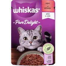 Bezos Pouch Pure Delight Jöle Içinde Sığır Etli Yetişkin Kedi Konservesi 85 gr