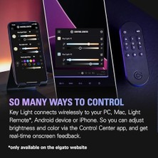 Key Light Yayın&stüdyo Işığı, 2800 Lümen, Ayarlanabilir Sıcaklık ve Parlaklık Seviyesi (10GAK9901)